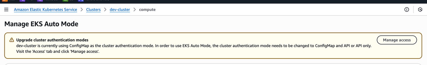 Auto Access Entries  